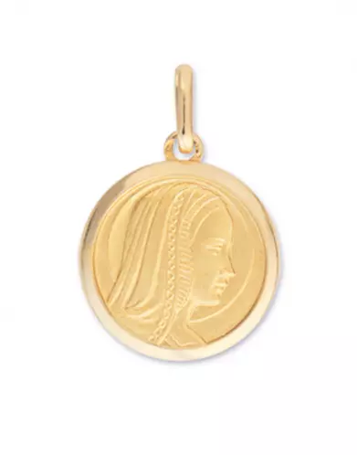 Médaille ronde Vierge Marie contourée