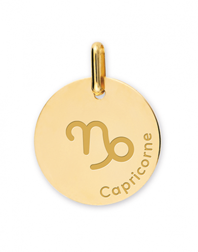 Médaille Zodiaque Symbole du Capricorne