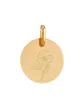 Médaille Ronde Pré Illustrée Fleur de Naissance