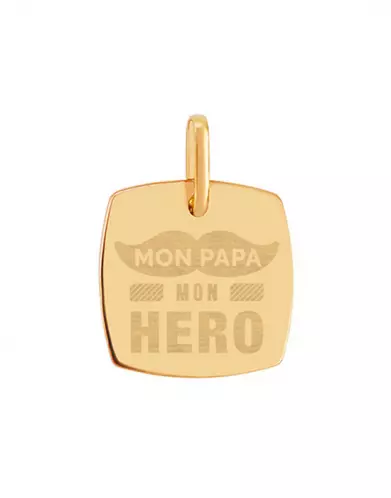 Médaille Tonneau Pré Illustrée Mon Papa Mon Héro