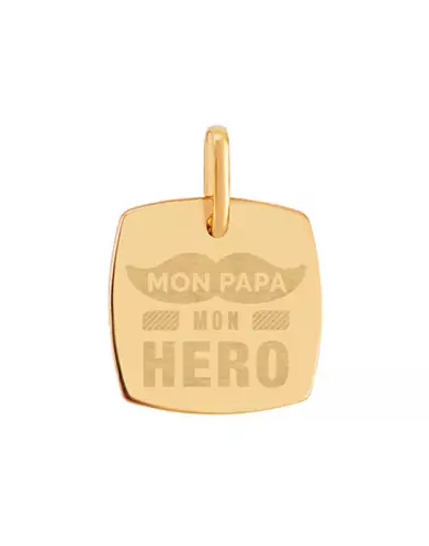 Médaille Tonneau Pré Illustrée Mon Papa Mon Héro