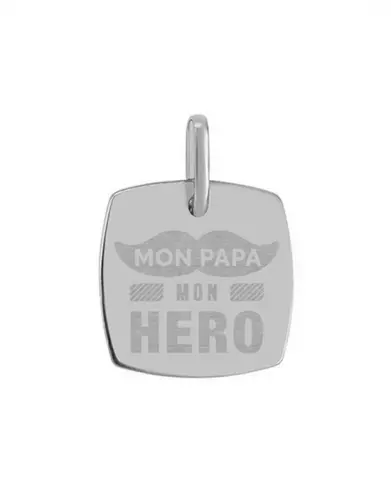 Médaille Tonneau Pré Illustrée Mon Papa Mon Héro