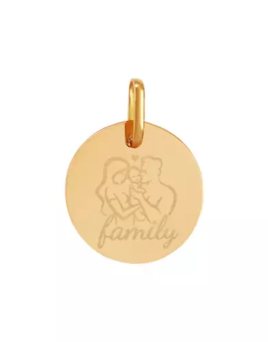 Médaille Ronde Pré Illustrée Symbole Famille