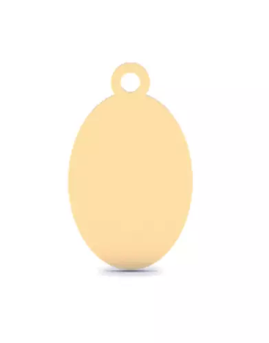 Breloque Médaille Ovale