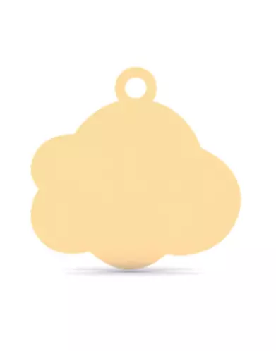 Breloque Médaille Nuage