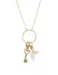Collier Mix & Match en Or Jaune avec Pampilles Mousquetons Personnalisable