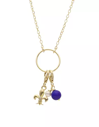 Collier Mix & Match en Or Jaune avec Pampilles Mousquetons Personnalisable