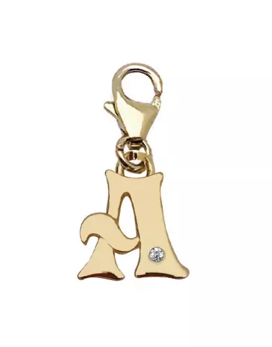 Mousqueton Lettre A avec Diamant