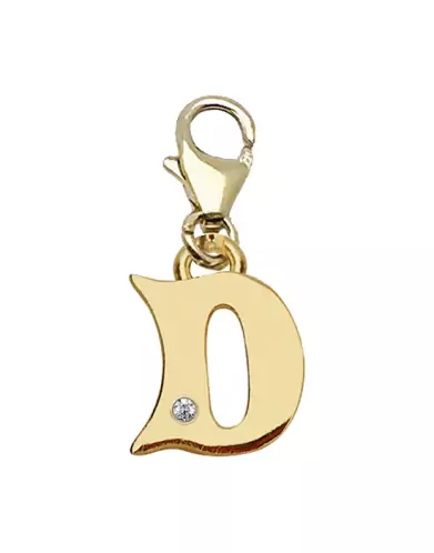 Mousqueton Lettre D avec Diamant