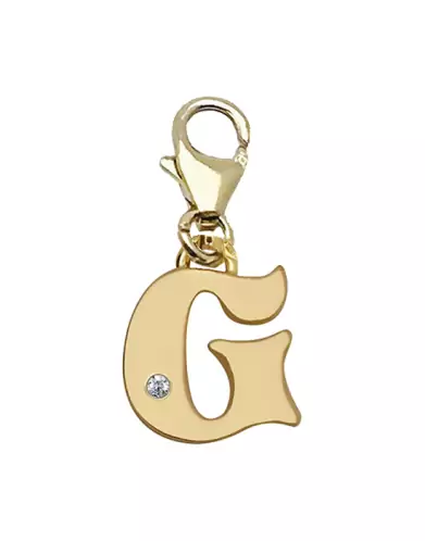 Mousqueton Lettre G avec Diamant