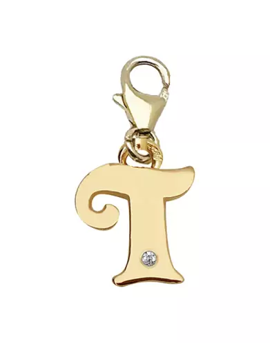 Mousqueton Lettre T avec Diamant