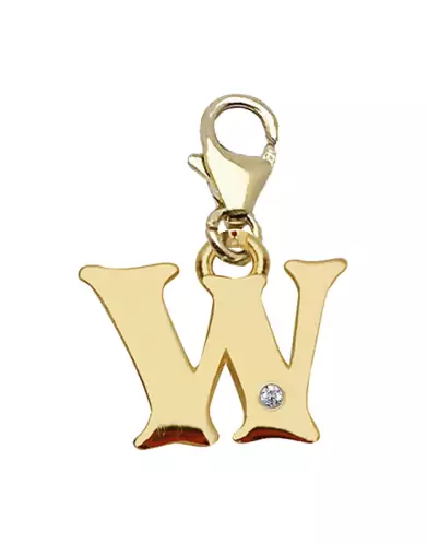 Mousqueton Lettre W avec Diamant
