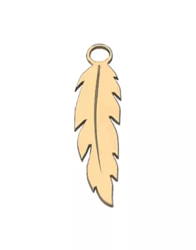 Breloque Plume Droite