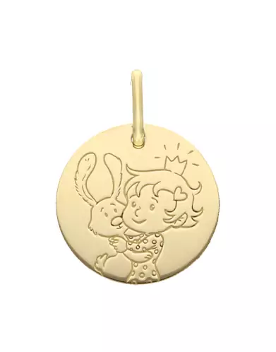 Médaille Fille Curieuse en or - La Fée Galipette