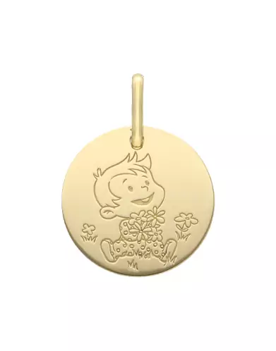 Médaille Garçon Rêveur en or - La Fée Galipette