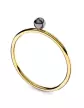 Bague mini Romy Or 18K et perle de culture noire