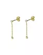 Boucles d'oreilles pendantes diamant en or