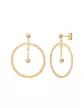 Boucles d'oreilles Rondes LEA en Or avec diamant
