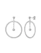 Boucles d'oreilles Rondes LEA en Or avec diamant