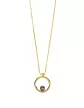 Collier mini Romy en Or 18K et perle de culture noire
