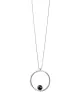 Collier grand Romy en Or 18K et perle de culture noire