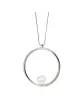 Collier grand Romy en Or 18K et perle de culture blanche