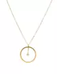 Collier LEA Rond Ajouré Or et Brillant – Grand Modèle