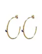 Boucles d'oreilles Saphir Basiques - Grand modèle