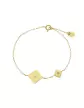 Bracelet Double Losange en Or avec Diamant Adam & Eve