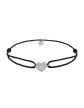 Bracelet cordon et or motif Coeur Adam & Eve - Grand modèle