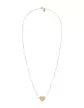 Collier Coeur avec Diamant Adam & Eve en Or Grand modèle