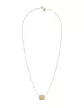 Collier Carré avec Diamant Adam & Eve en Or Grand modèle