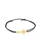 Bracelet cordon et or motif double Losange Adam & Eve
