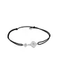 Bracelet cordon et or motif double Losange Adam & Eve