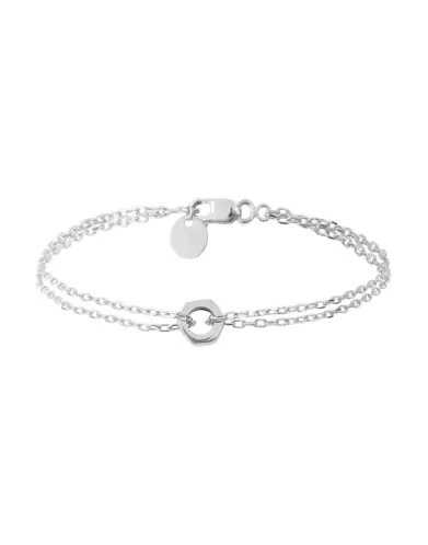Bracelet The Link double chaîne en Or Petit modèle
