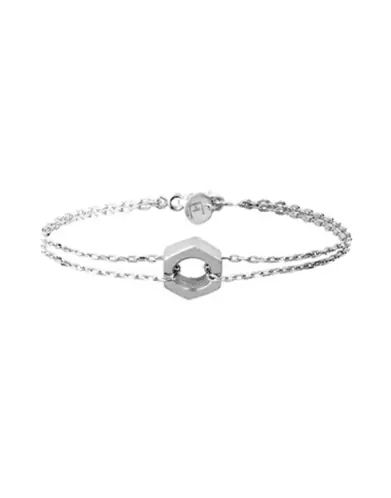 Bracelet The Link double chaîne en Or Grand modèle