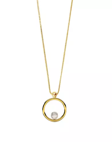 Collier mini Romy en Or 18K et perle de culture blanche
