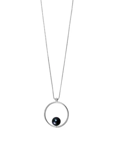 Collier Romy en Or 18K et perle de culture noire