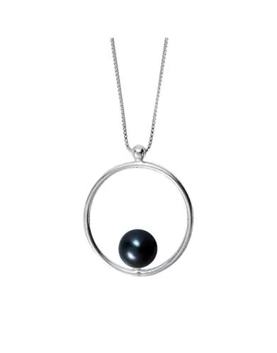 Collier Romy en Or 18K et perle de culture noire