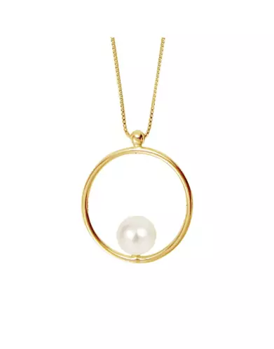 Collier Romy en Or 18K et perle de culture blanche