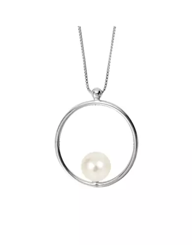 Collier Romy en Or 18K et perle de culture blanche
