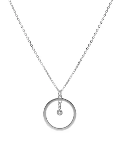 Collier LEA Rond Ajouré Or et Brillant – Petit Modèle