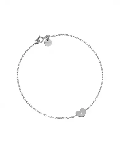 Bracelet Cœur avec Diamant Adam & Eve - Petit modèle