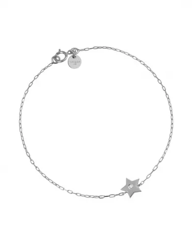 Bracelet Etoile avec Diamant Adam & Eve - Petit modèle