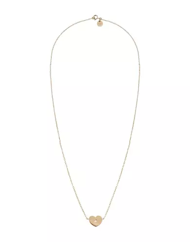 Collier Coeur avec Diamant Adam & Eve en Or Grand modèle
