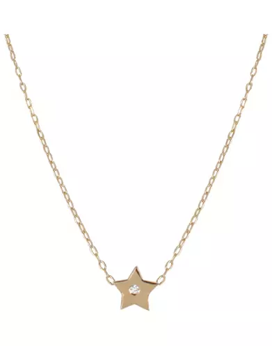 Collier Etoile avec Diamant Adam & Eve en Or Petit modèle