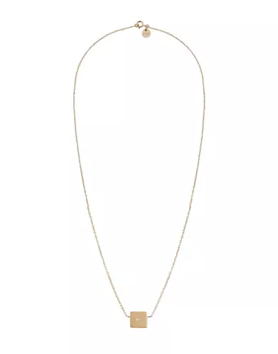 Collier Carré avec Diamant Adam & Eve en Or Grand modèle