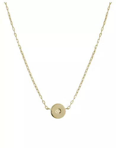Collier Rond avec Diamant Adam & Eve en Or Petit modèle