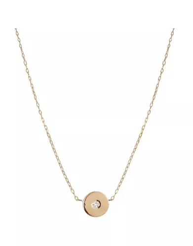 Collier Rond avec Diamant Adam & Eve en Or Grand modèle