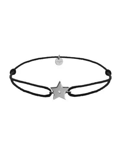 Bracelet cordon et or motif Étoile Adam & Eve - Grand modèle